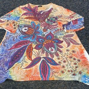 Simply Emma Bedazzled Top sz. 2X